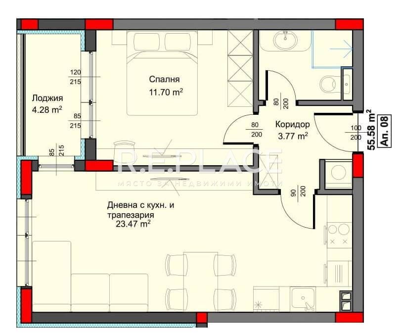 2-стаен в Варна-Аспарухово площ 64 цена 87403