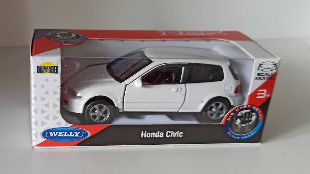 Macheta Honda Civic EH2 1991 alb - Welly 1/36