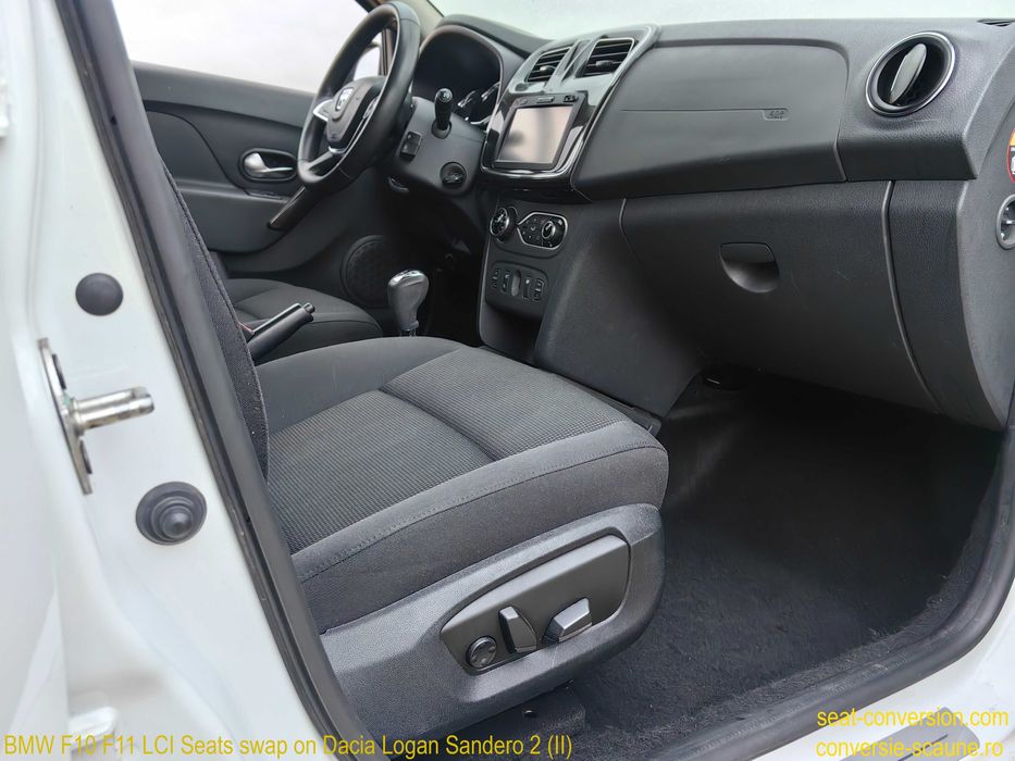 Sistem adaptare scaune de BMW Seria 5 F10 LCI pe Logan Duster Sandero