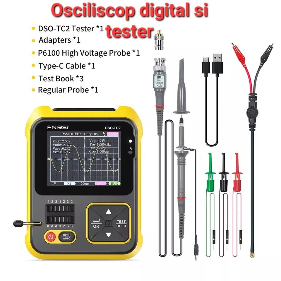 Osciloscop profesional multifunctional 2 in 1.