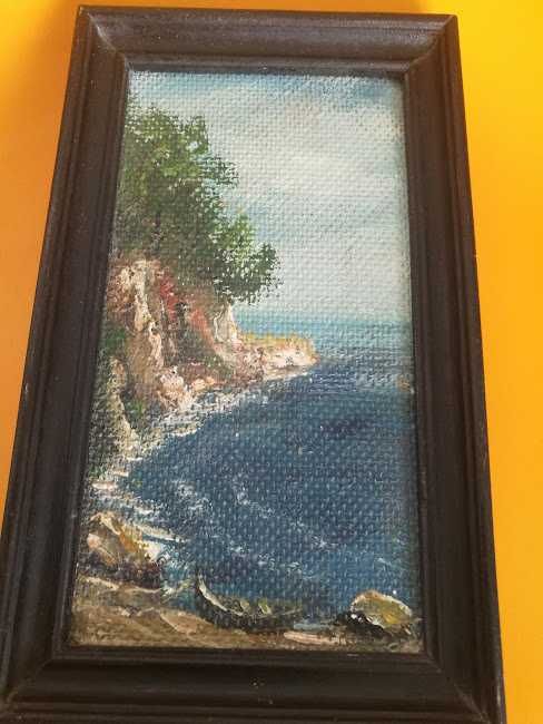 картина маслени бои рамкирана автор неизвестен красива изработка