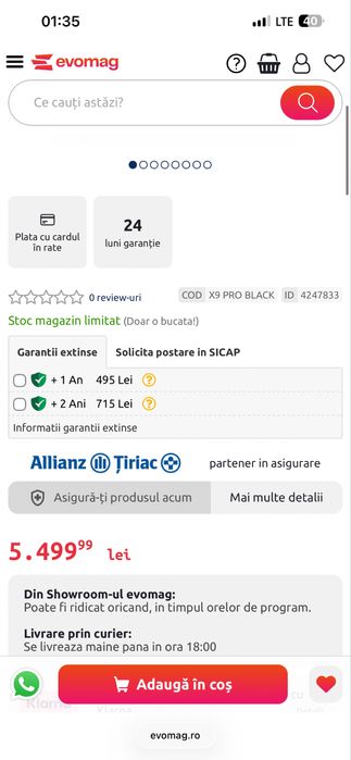 Ecovacs Deebot X9 PRO OMNI SIGILAT!