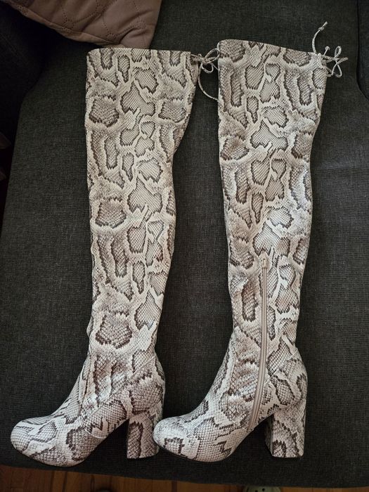 Ултра уникални змийски ботуши чизми #37