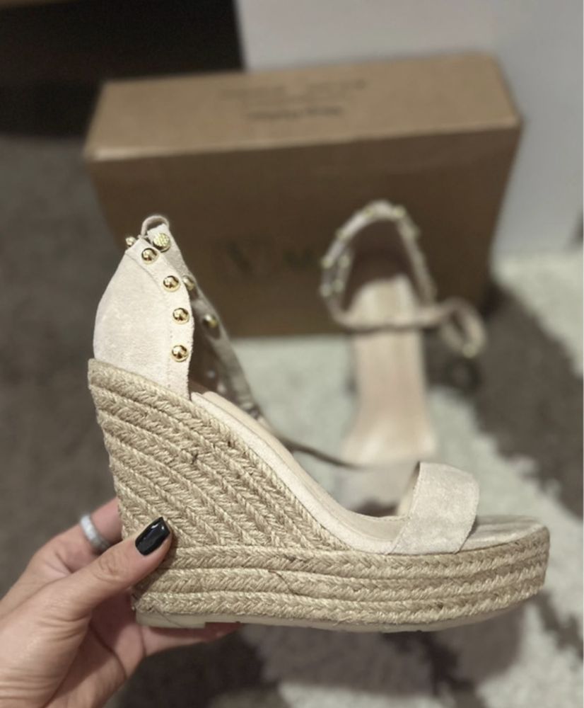 Espadrile/sandale cu platforma