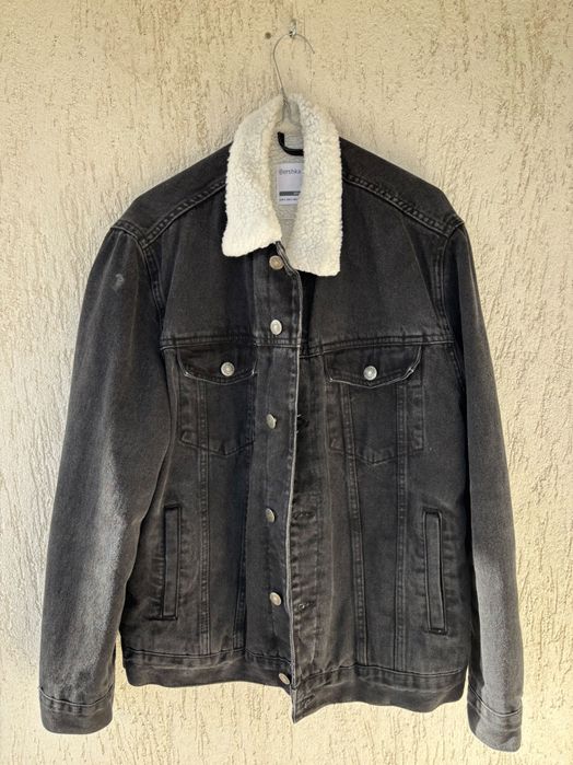 Jacheta de blugi cu blana