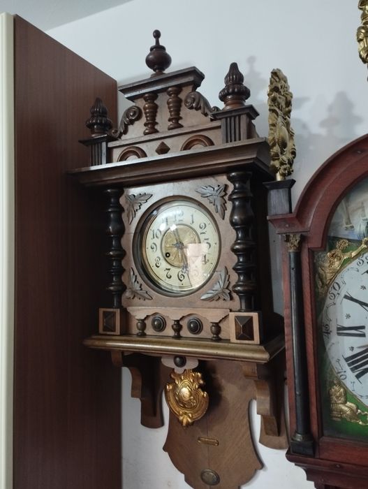 Ceas pendula de perete Junghans anii 1880-1900 cu pendul