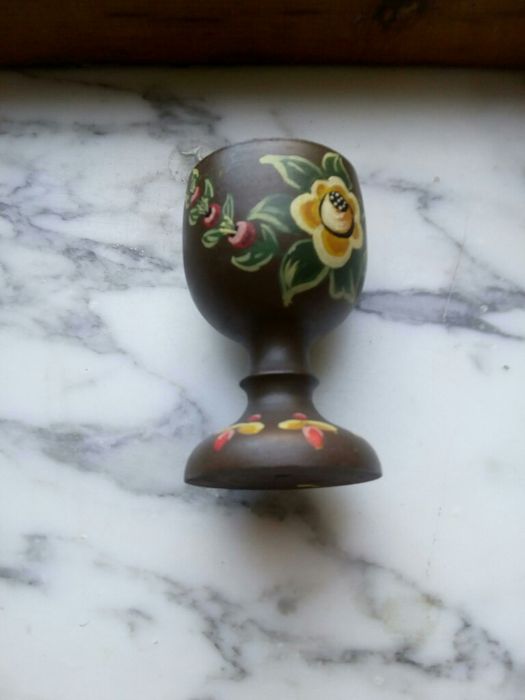 Дървени чашки за яйце два броя