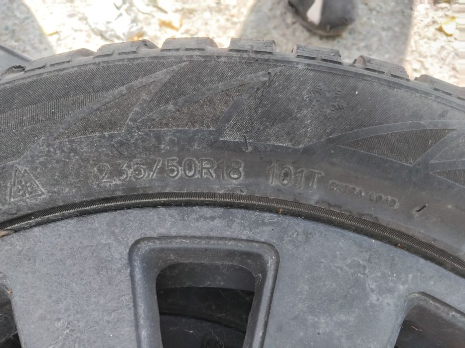 18" джанти 5х112 Audi - 8J et35 с зимни гуми 235/50/18 дот2018