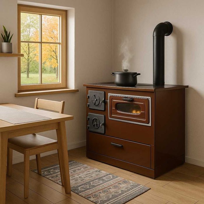 Soba Incalzit Gatit Lemne Plita Cuptor Sertar 8.4 kw LivratGRATUIT HD