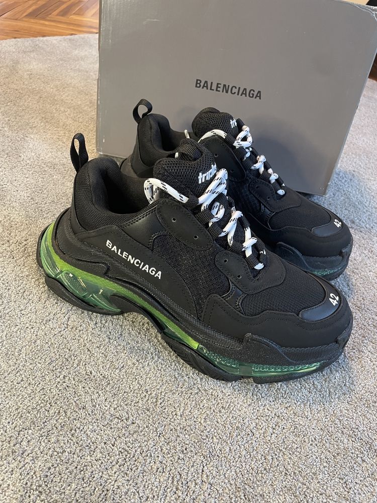 Balenciaga Triple S black/green, size 42