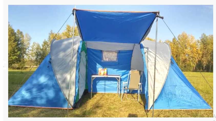 Cort 2 camere+antreu+veranda,impermeabil 4-6 pers LY1699