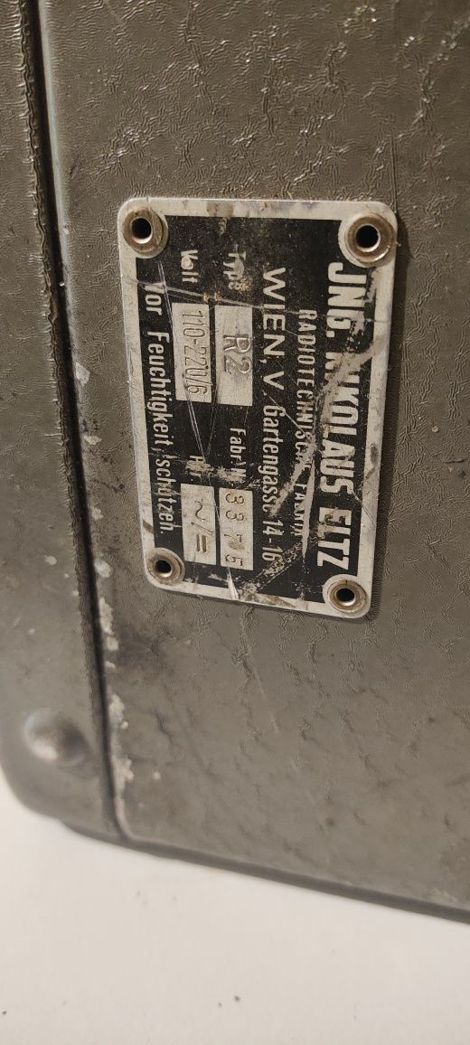 Radio militar Radione R2 - Austria WWII - raritate colecționabilă