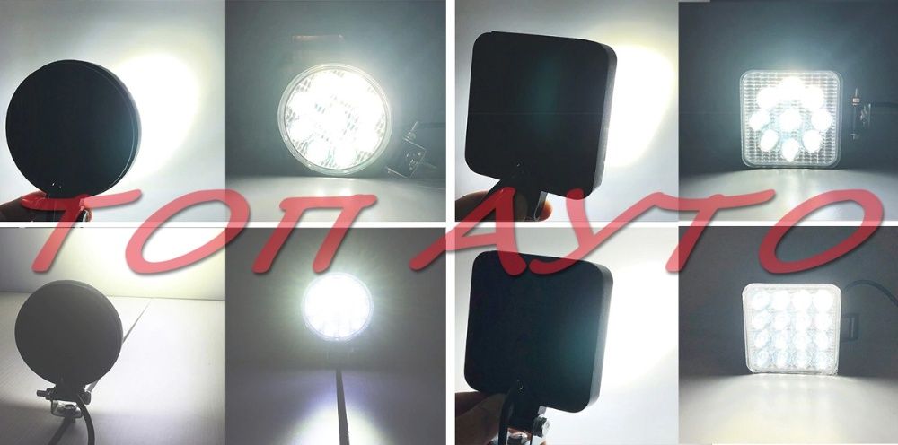 ЛЕД Диодни Халогени 12/24V Мощни Кола Джип Мотор Бус Лодка Камион