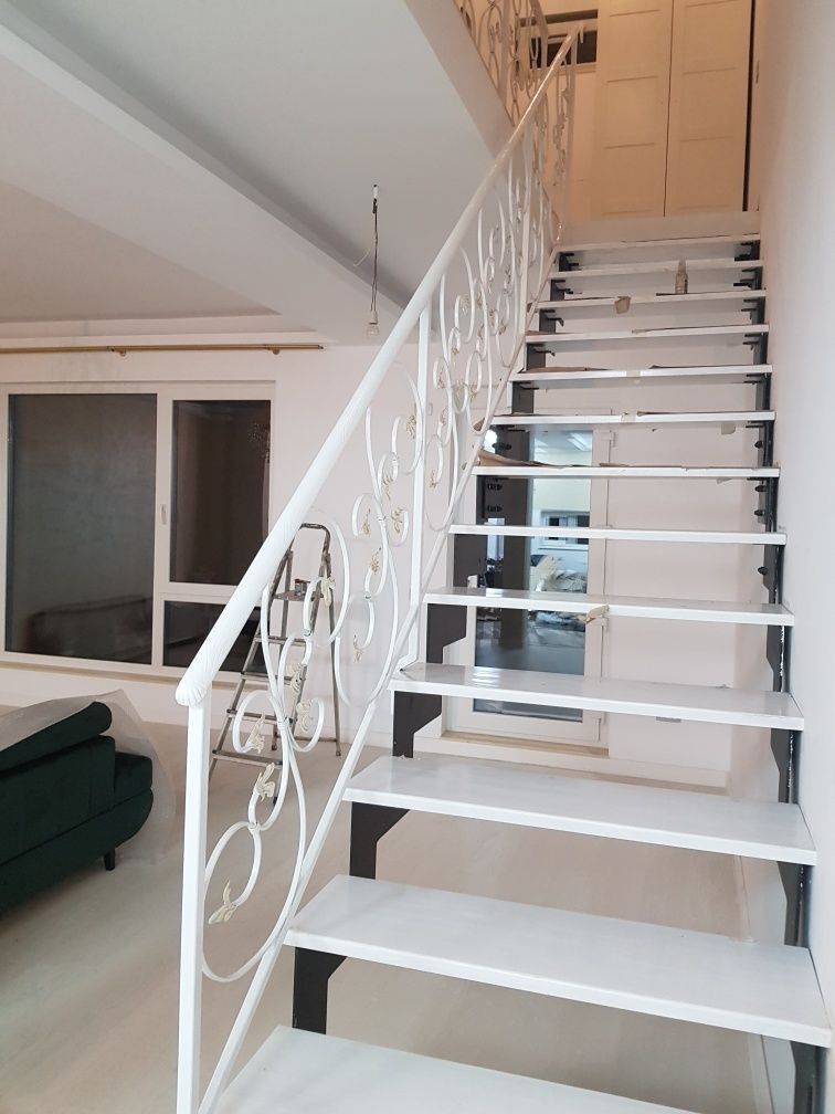 Balustrade fier forjat cu lemn