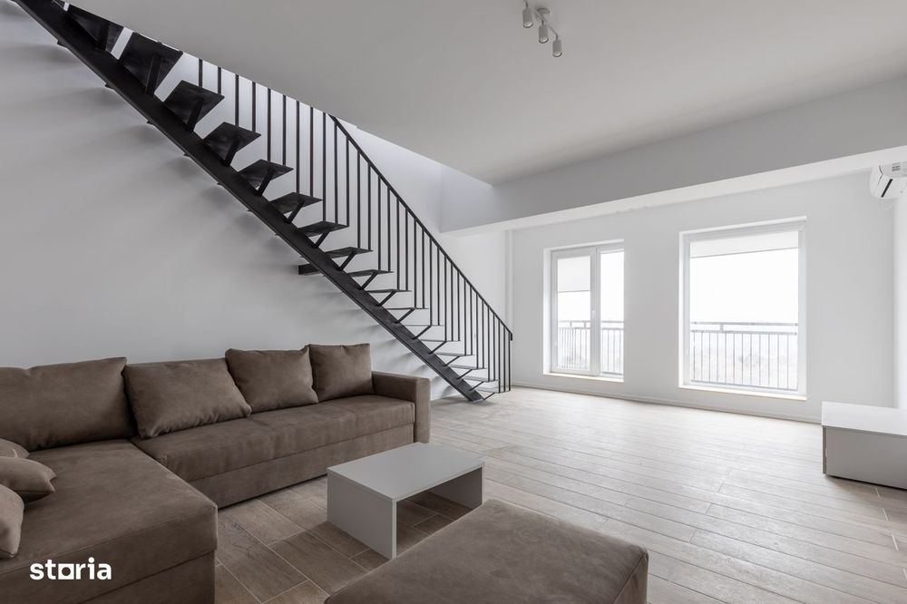 Penthouse , scara interioara , terasa  cu priveliste superba spre Parc