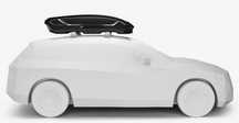 cutie portbagaj Thule 450 l  ca noi, calitate premium + fixare