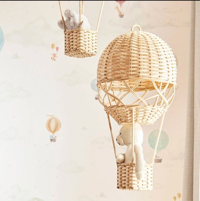 Воздушный шар из натуральной лозы