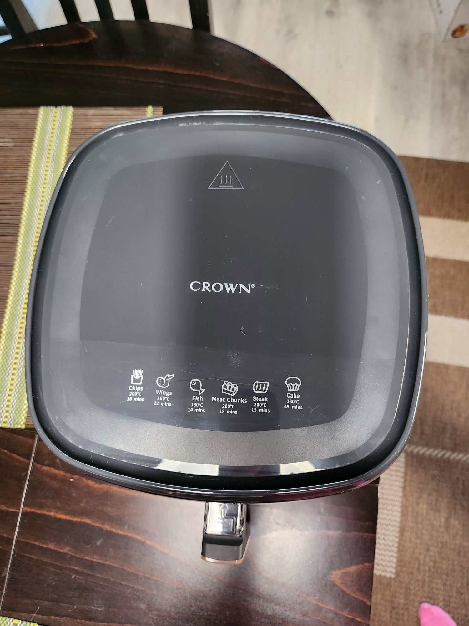НОВО! Фритюрник с горещ въздух Air fryer CROWN