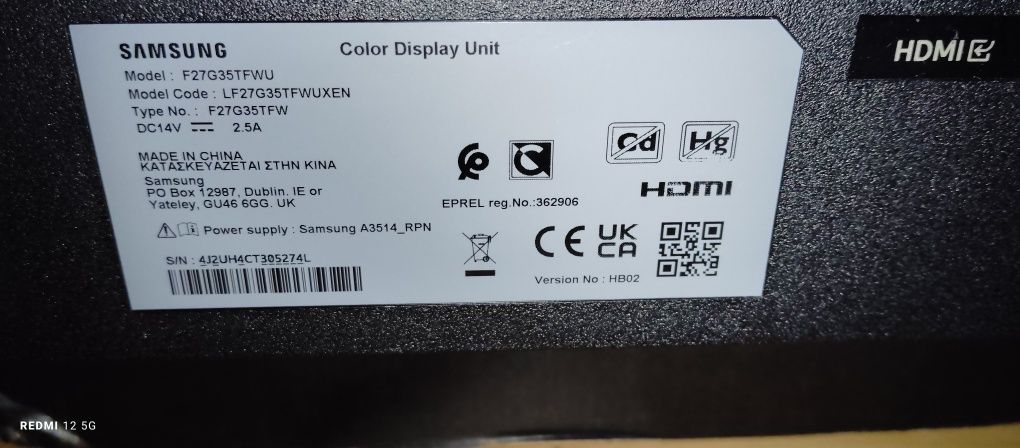 Gaming Монитор Samsung Odyssey g3 27инча