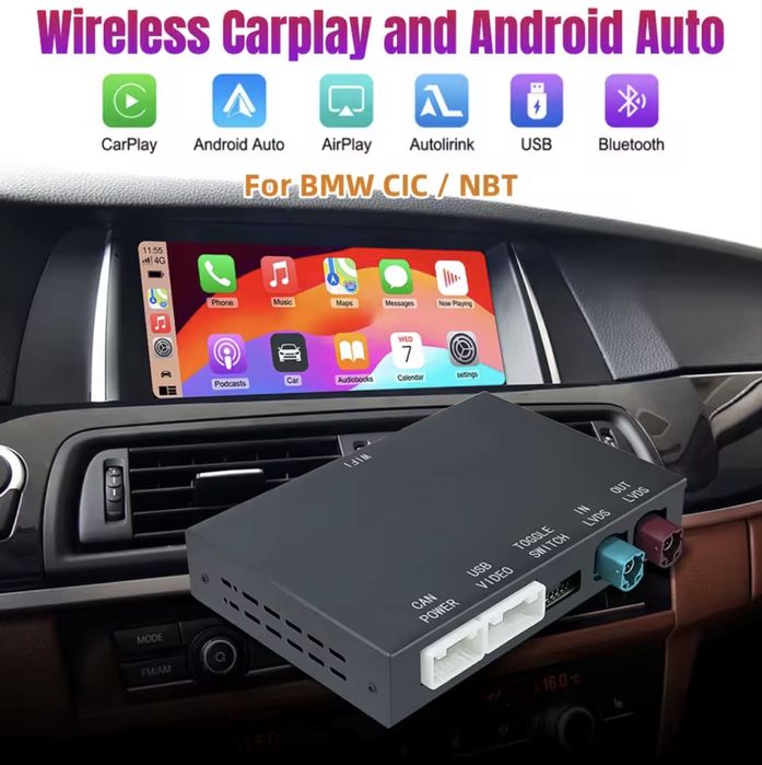 Carplay dedicat BMW/CIC + camera 4k