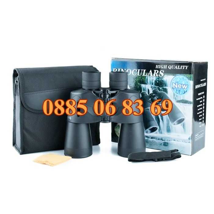 Бинокли Baigish 80x80, Bushnell 20x50, Olympus 10x50,мини джобен 30x60