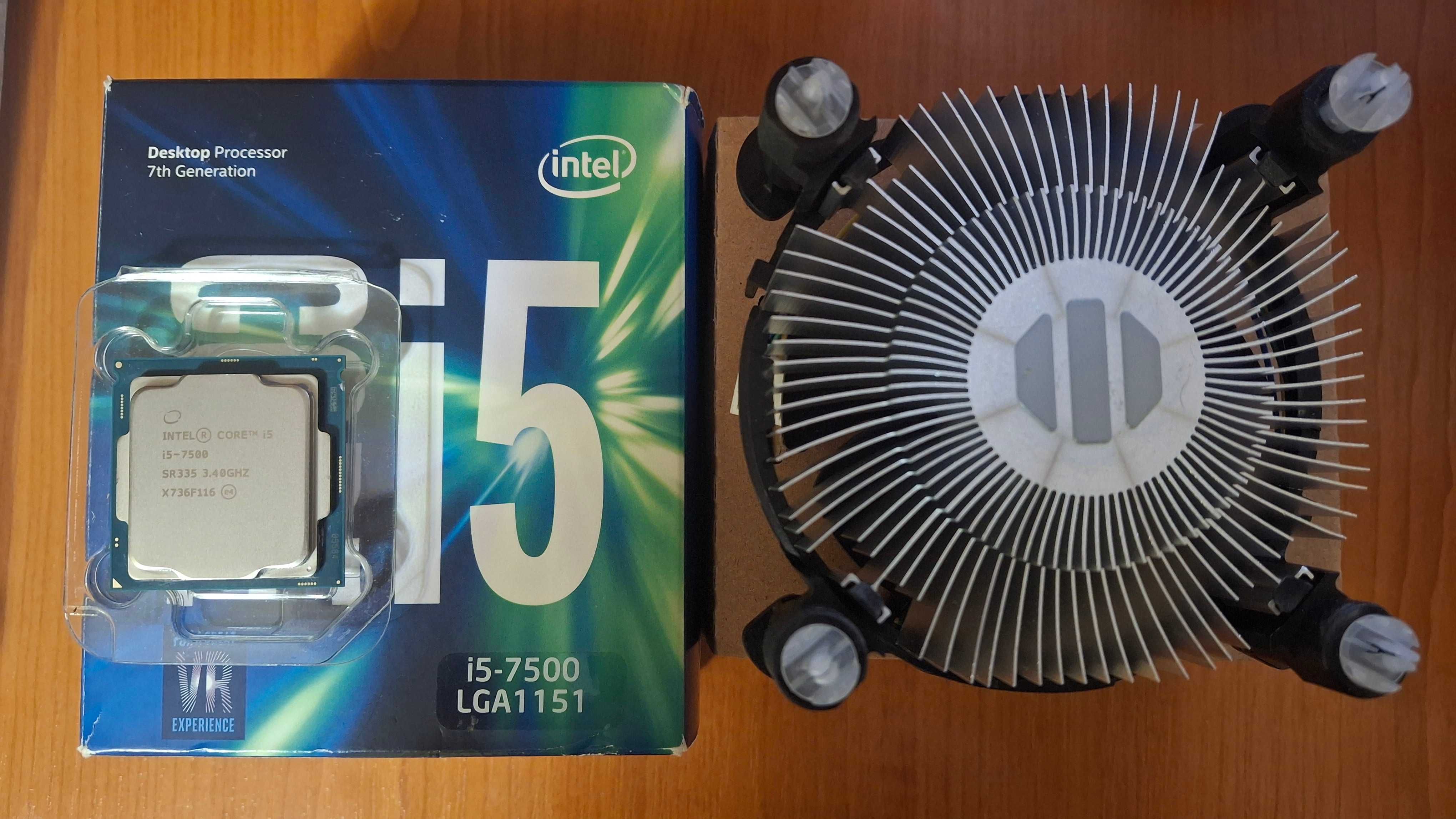 Procesor Intel I5 7500 + cooler stock nou