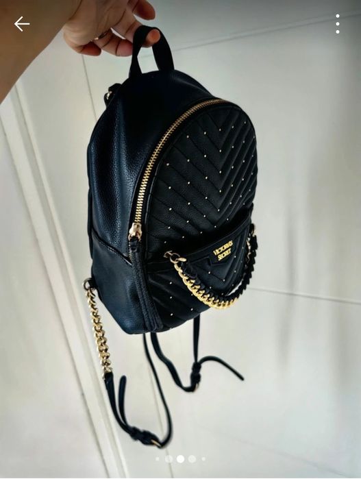 Rucsac Victoria's Secret, feronerie aurie, bretele subțiri, geantă, po