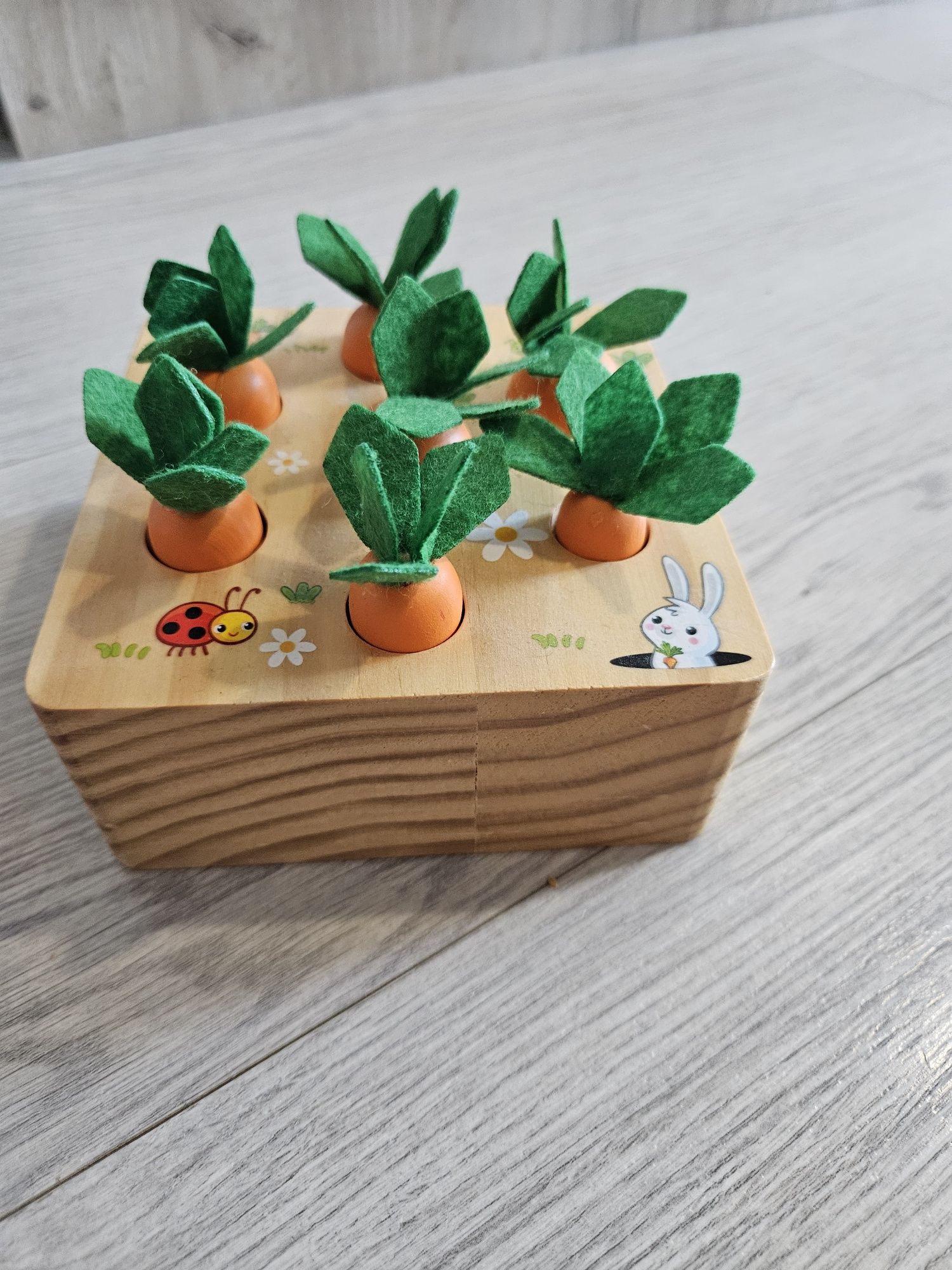 Jucarii lemn, pom, furnica cu sfoara, puzzle, forme geometrice