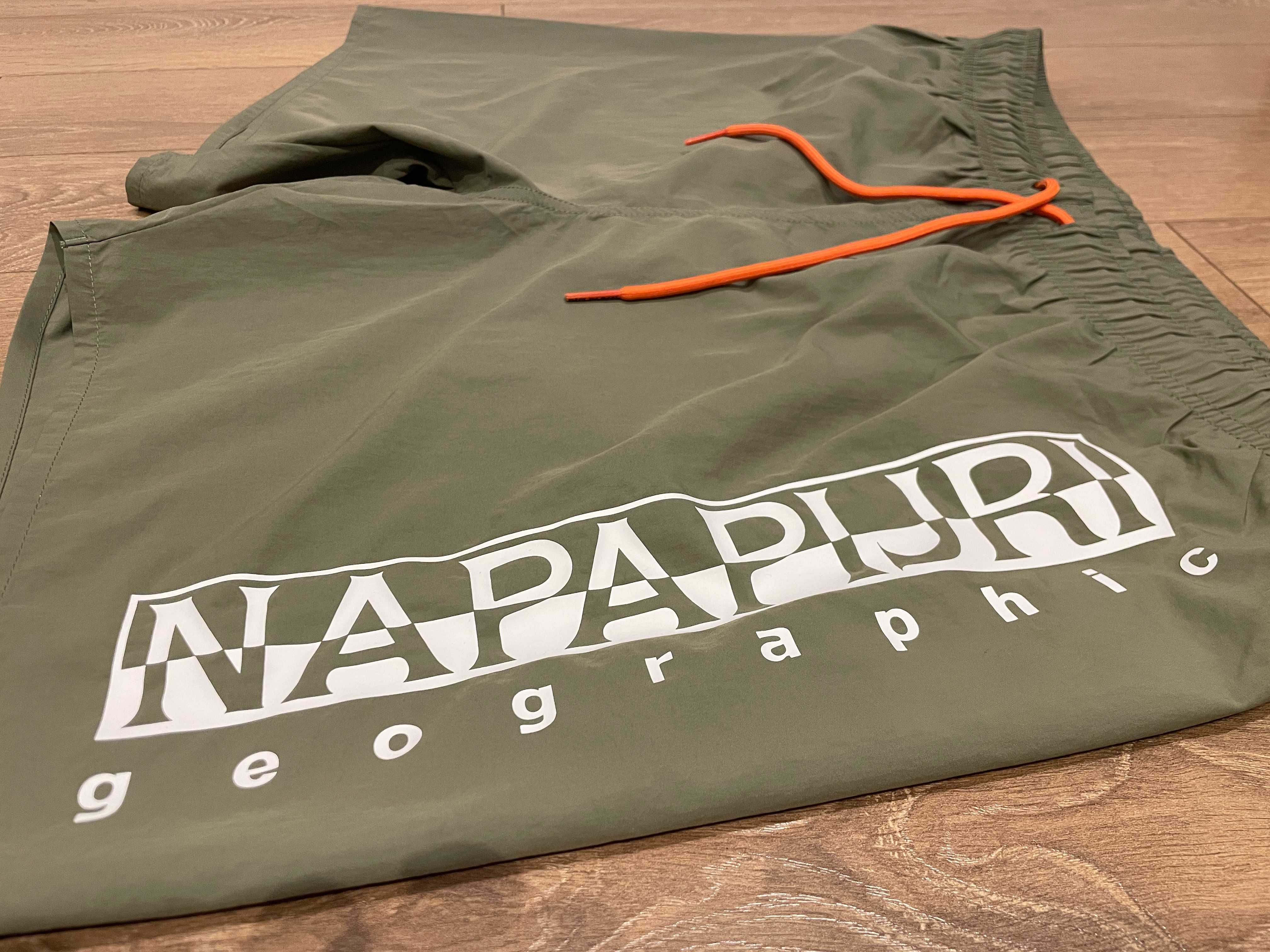 Оригинален Napapijri V-Box, бански, Military Green, размер: XL