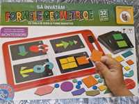 Joc educativ D-Toys Montessori inspired, Sa invatam formele geometrice