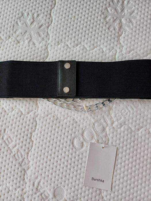 Curea Bershka, negru, 75 cm