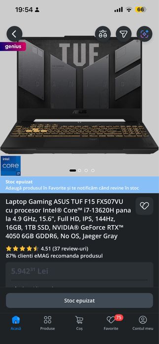 Vand Leptop Asus Tuf F15