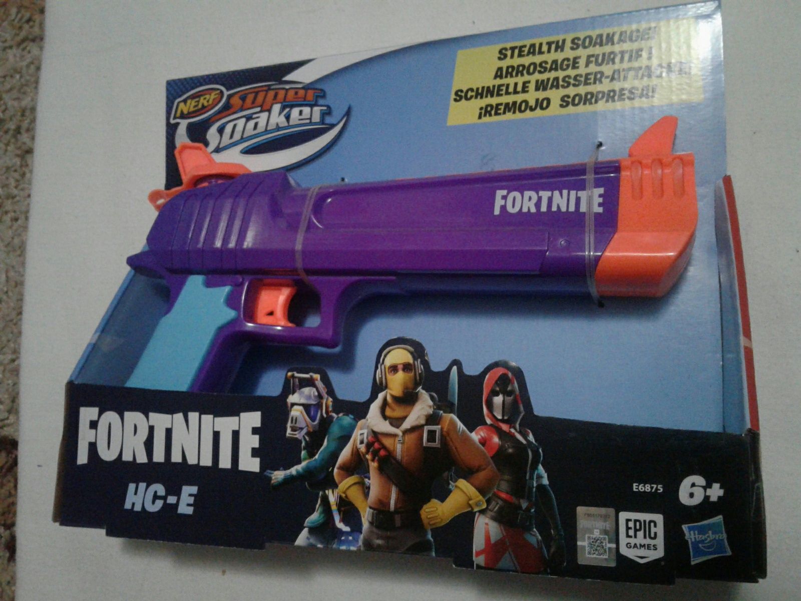 Blaster cu apa Nerf Super Soaker Fortnite HC-E, pistol jucarie, nou