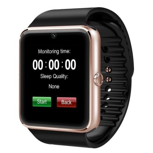 Ceas Smartwatch cu Telefon iUni GT08, Bluetooth, 1.3 MP, Gold