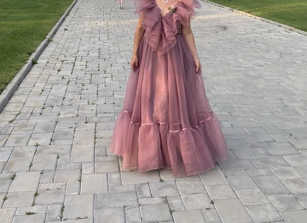 Rochie ocazie din organza Clara Rotescu