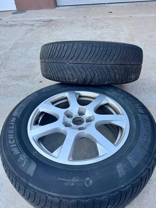 Roti complete Audi Q5 , R17 , anvelope iarna Michelin Pilot Alpin