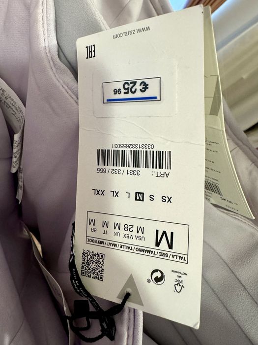 Top crop tip corset cu drapaje lila Zara mărimea M