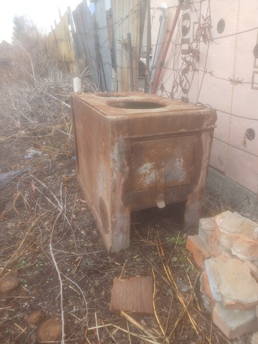 Печь котел железный