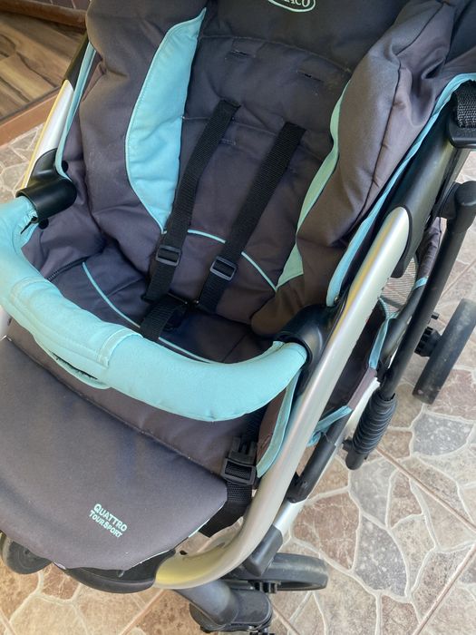 Carucior Graco gri cu turcoaz