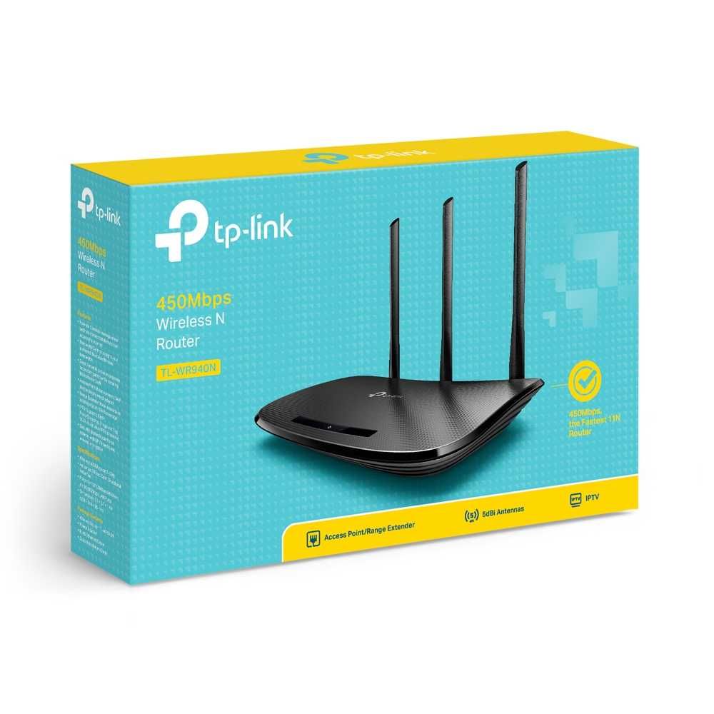 Безжичен рутер N 300Mpbs TP-LINK TL-WR940N UPnP 802.11 N/B/G