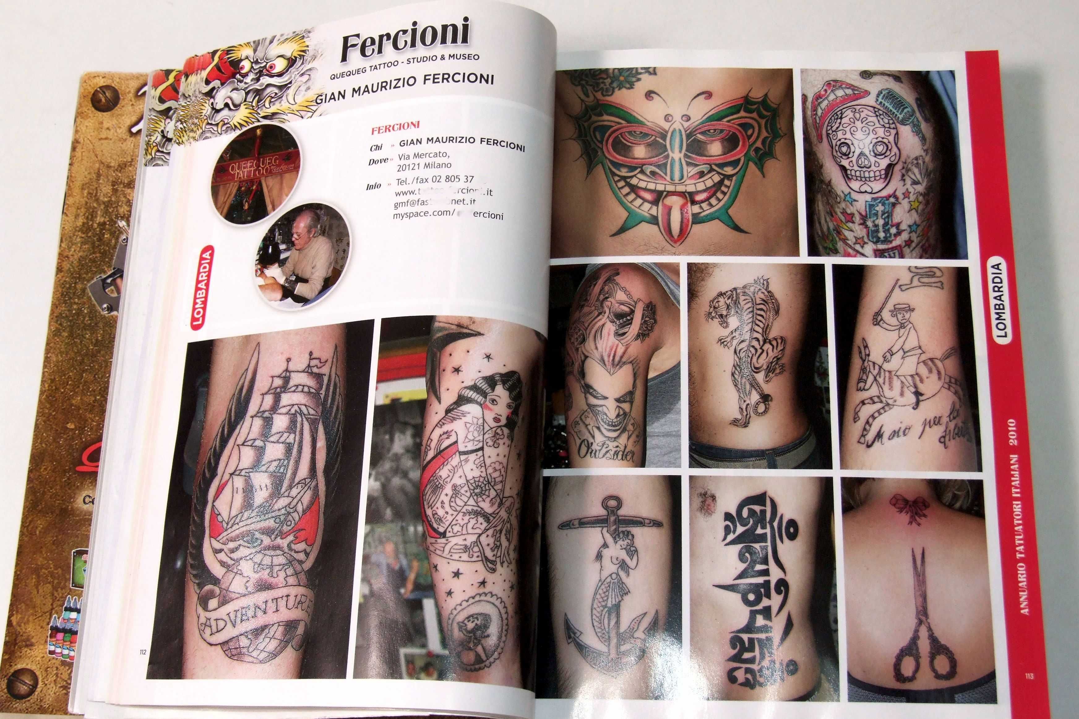 Catalog TATUATORI ITALIANI, 600 pagini, 3000 tatuaje color, IMPECABIL