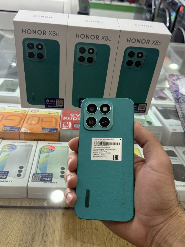 Новые смартфон Honor X8c 8/128GB в рассрочку 12 мес ПАССПОРТ ПЛАСТИК