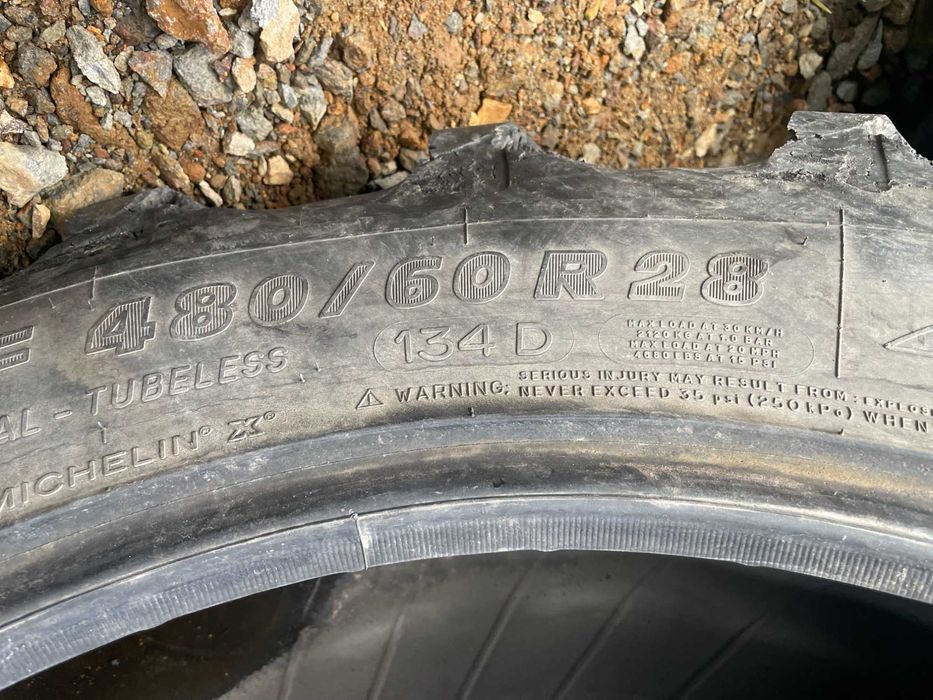 MICHELIN 480/60r28 anvelope tractor deutz new holland fata