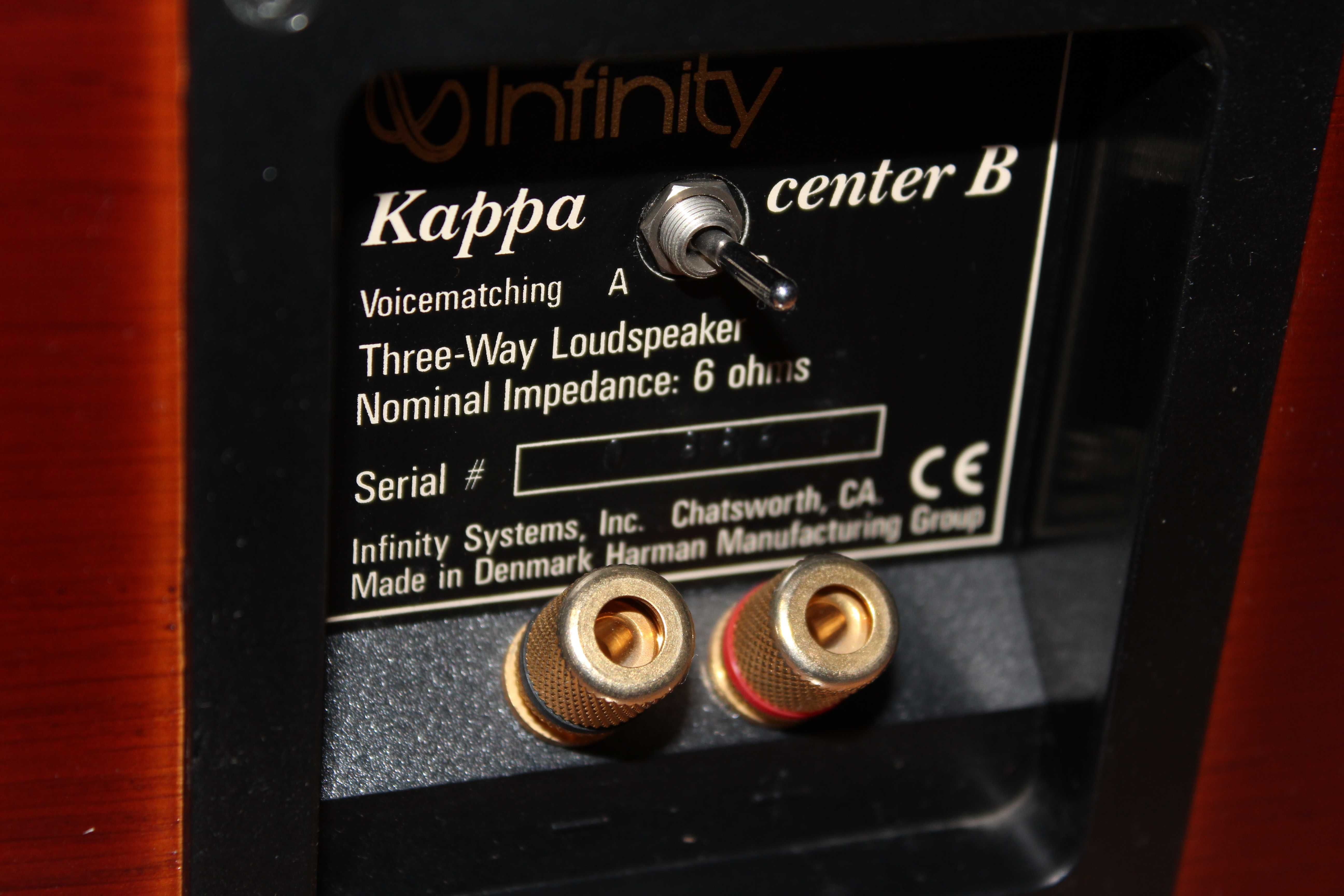 Центральный канал Infinity Kappa RMS 150W натуральный шпон
