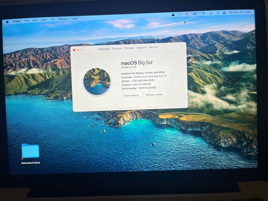 MacBook Pro 13” Retina display mid 2014