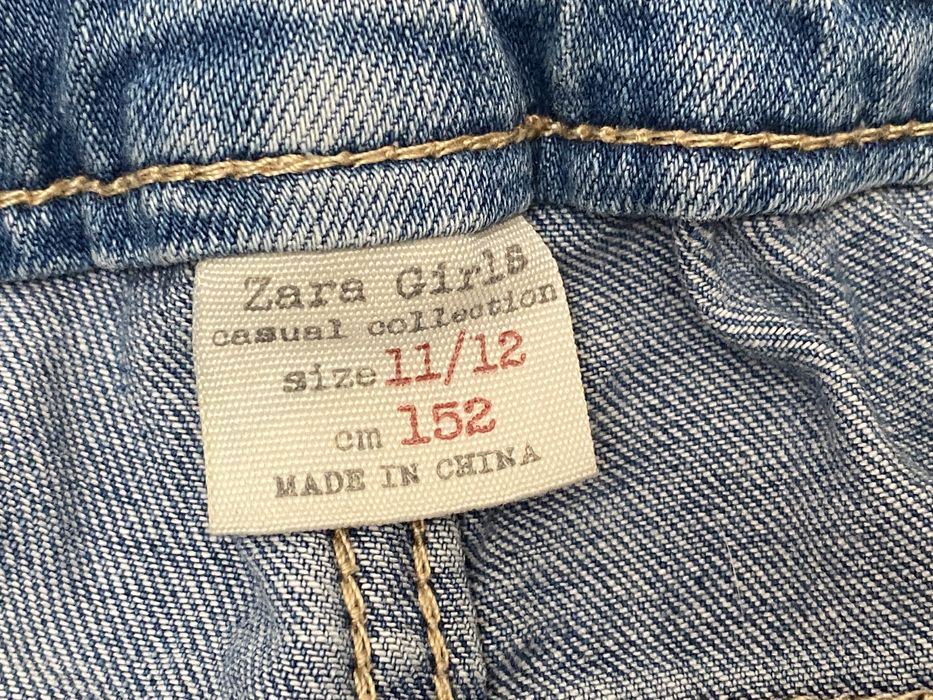 Pantaloni scurți blugi fetiță -Zara/ Y.F.K- 152 cm/11-12 ani.