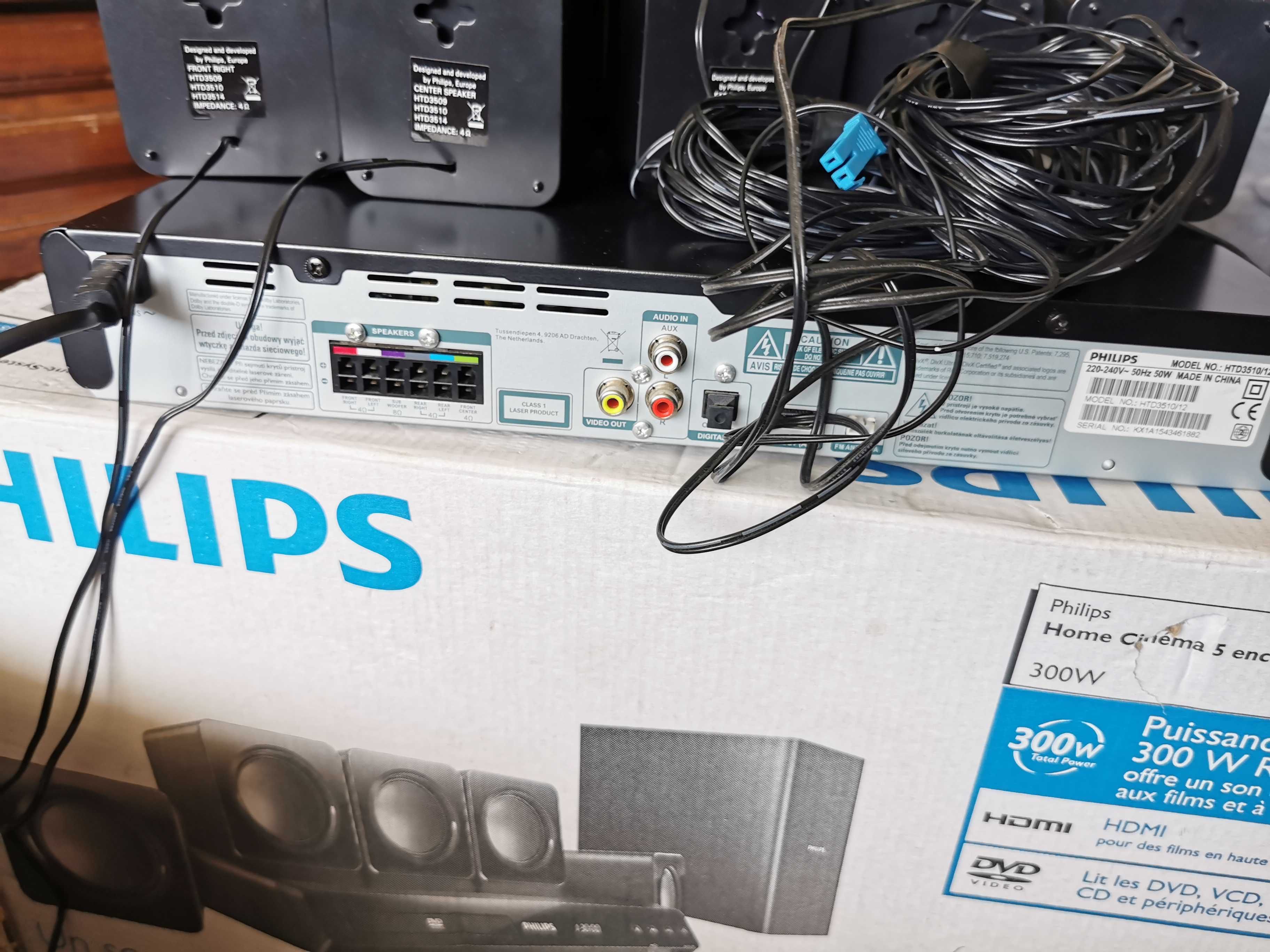 Продавам Dvd  Philips 5.1 домашнo кино 300 w