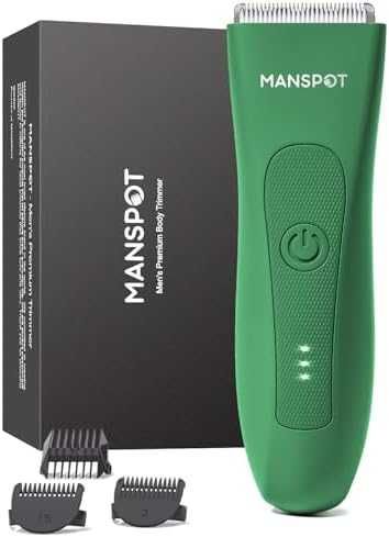Нов MANSPOT Тример за Мъже За Интимно Цялостно Бръснене Самобръсначка