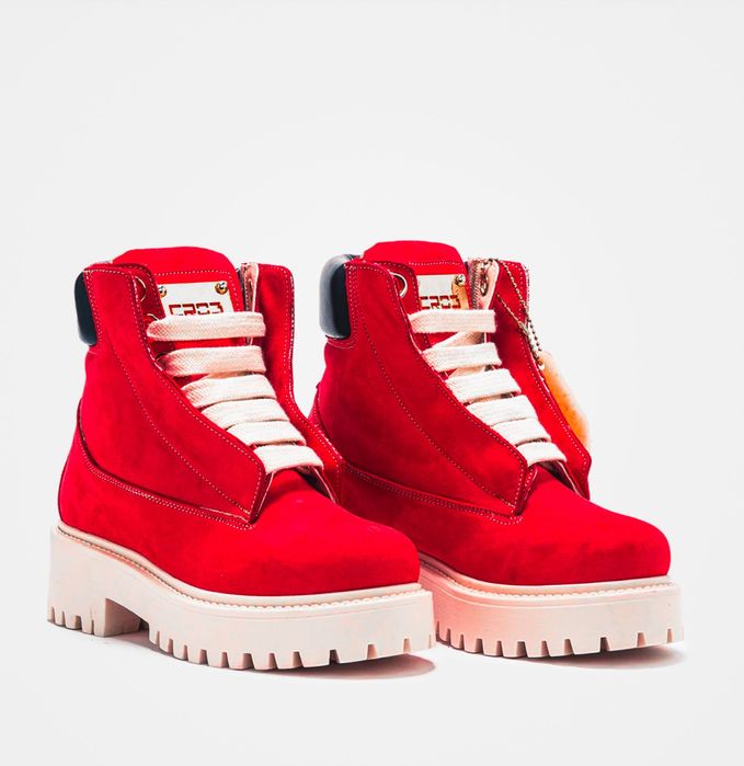 Cristian Zerotre Starboots Red Nabuk