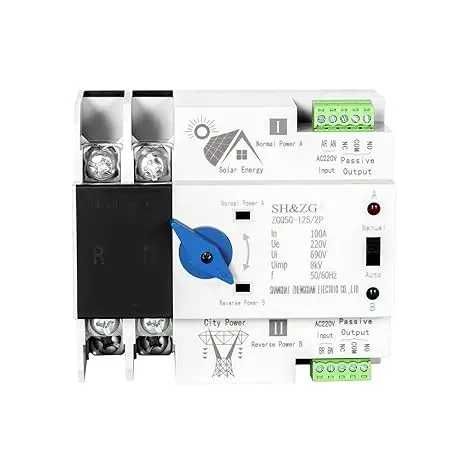 Comutator de transfer automat, smart ATS fotovoltaic,100A/2P,220V